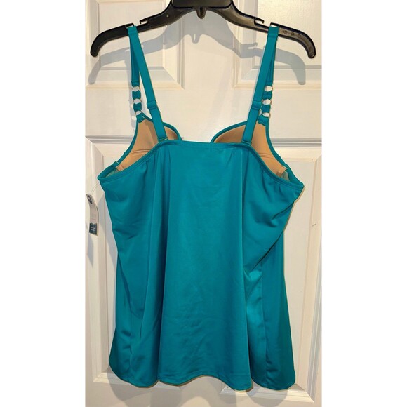 Lane Bryant tankini top size 42C with underwire- 2 piece Swim by cacique NWT - Picture 2 of 4